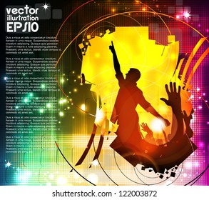 Concert poster. Vector illustration