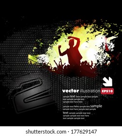 Concert poster. Vector illustration 