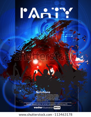 Concert poster. Vector illustration