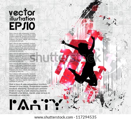 Concert poster. Vector illustration