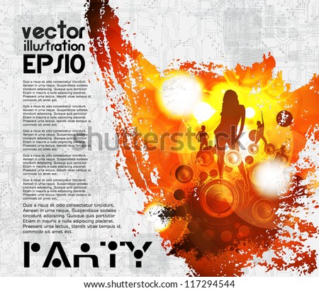 Concert poster. Vector illustration