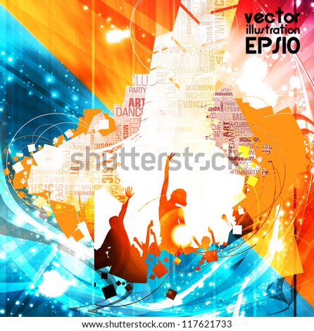 Concert poster. Vector illustration