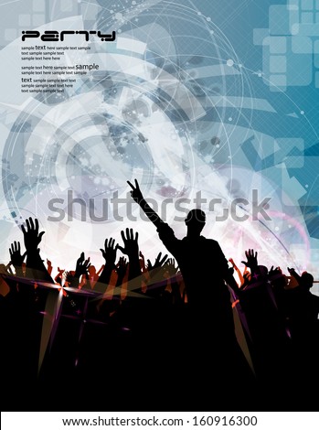 Concert poster. Vector illustration