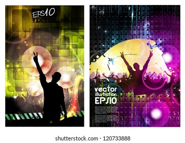 Concert posters collection. Vector illustration