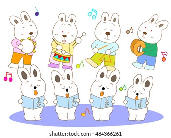 Concert of the rabbit