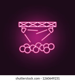 concert spotlight icon. Elements of Spotlight stage in neon style icons. Simple icon for websites, web design, mobile app, info graphics