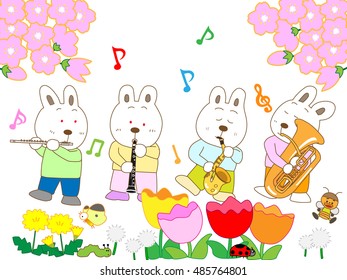 The concert of the spring rabbit.