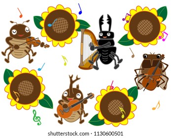 Concert of the summer insect.