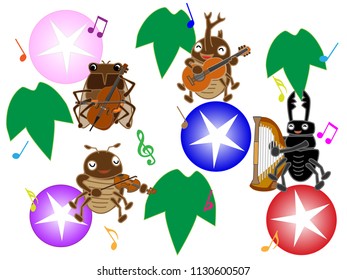 Concert of the summer insect.