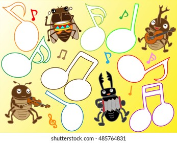 The concert of the summer insect.