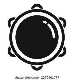 Concert tambourine icon simple vector. Music drum. Musical sound