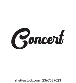 concert text on white background.