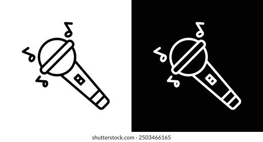 Concert thin line vector icon set.
