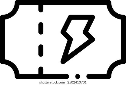 icono de entrada de concierto. Diseño De Estilo Lineal Delgado Aislado Sobre Fondo Blanco