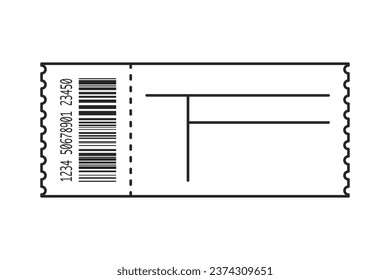 Konzert-Ticketvorlage mit Leerzeichen als Vektorgrafik