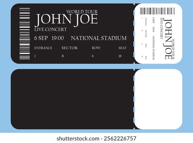  Concert Ticket Vector Template - Party and Festival Design