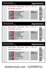 Concert Tickets Template