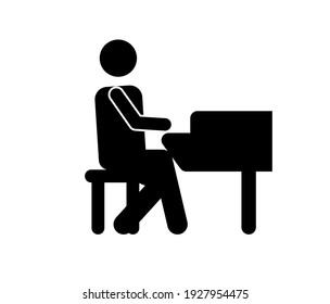 Icono de vector de concierto.  Trazo editable. Signo de estilo lineal para uso en diseño web y aplicaciones móviles, logotipo. Ilustración de símbolo. Gráficos vectoriales de píxeles - Vector