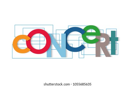 Concert Vector Letters Stock Vector (Royalty Free) 1055685635