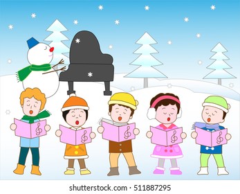 The concert of winter children.