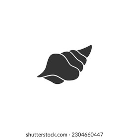 Conch shell icon. Sea and ocean symbol. Isolated vector sign.