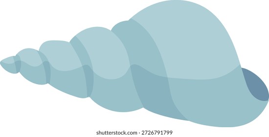Ilustração do vetor marinho tropical Conch Shell