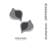 Conch Shell vector type icon