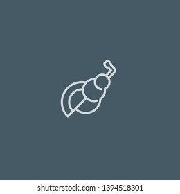 Conch vector icon. Conch concept stroke symbol design. Thin graphic elements vector illustration, outline pattern for your web site design, logo, UI. EPS 10.