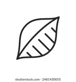 Conchiglie pasta, linear style icon. Shell-shaped pasta. Editable stroke width