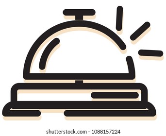 Concierge Bell Icon - Illustration as EPS 10 File