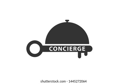 Concierge bell key service icon