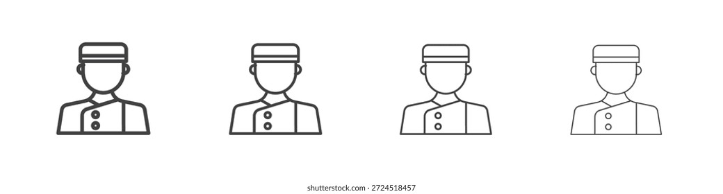 Concierge icon concept Linear Pictogram. Simple element illustration.