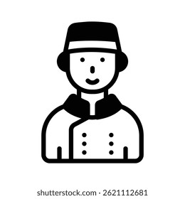 Concierge icon designed in glyph style, ready for premium use