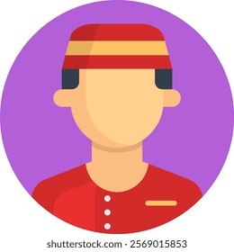 Concierge Icon Fill Vector Illustration