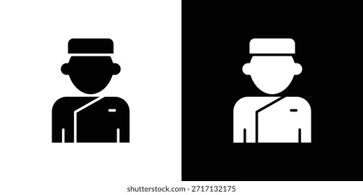 Concierge-Symbol, Symbol im Symbolstil für Website oder mobile App