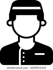 Concierge Icon Glyph Vector Illustration