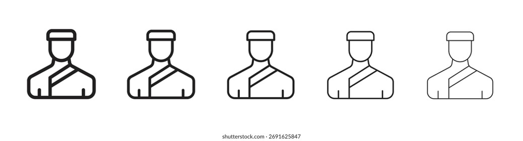 Concierge icon. modern outline style vector icons series