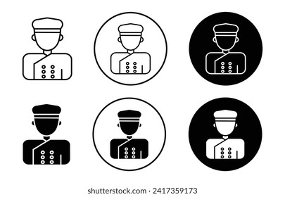 concierge icon sign set in outline style graphics design
