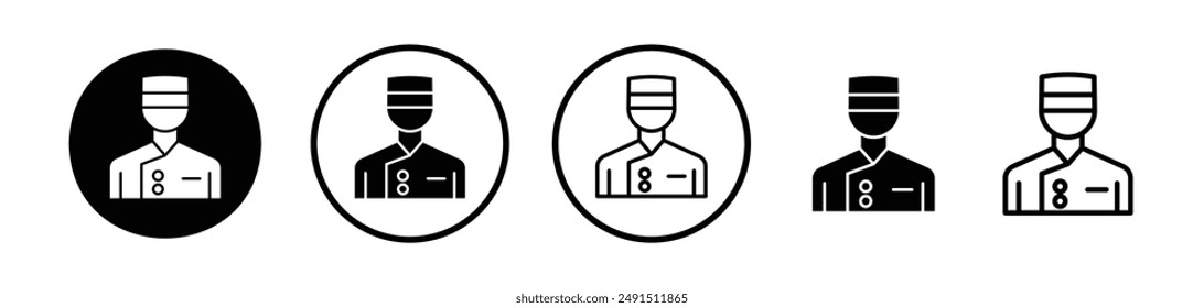 Concierge liner icon collection on white background