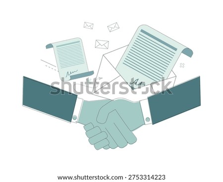 Conclusion of an agreement.  Achieving the goal. Effective communication. Cooperation. 