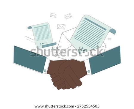 Conclusion of an agreement.  Effective communication. Cooperation. Achieving the goal