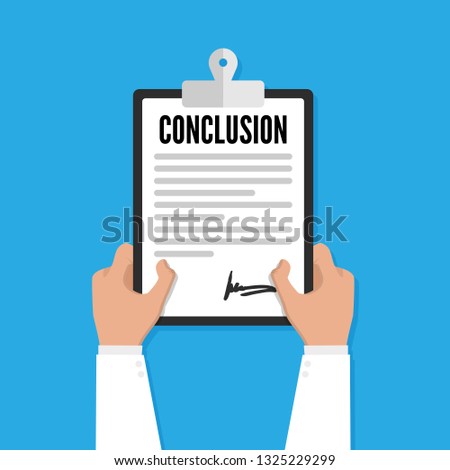 Conclusion doctor Vector illustration