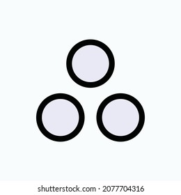 Icono de conclusión. Símbolo de decisión - vector.