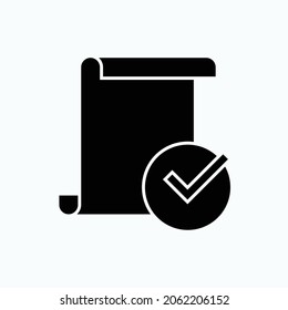 Icono de conclusión. Símbolo de decisión, terminación - vector