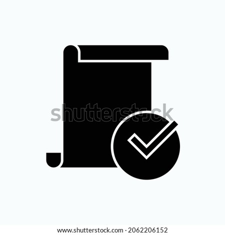 Conclusion Icon. Decision, Termination Symbol  - Vector