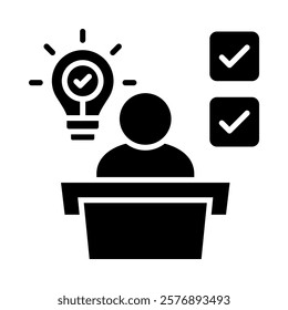 Conclusion Icon Element For Design