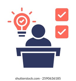 Conclusion Icon Element For Design
