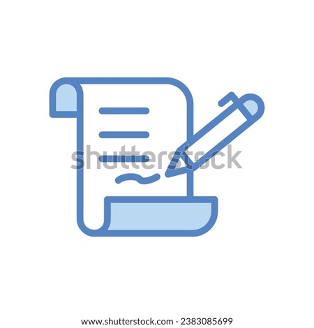 Conclusion icon isolate white background vector stock illustration.