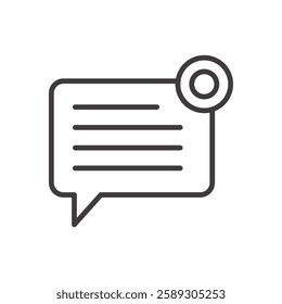 conclusion icon isolated stroke in black color