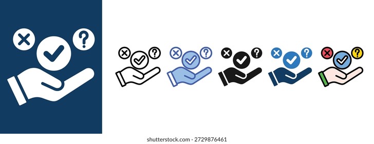 Conclusion  icon set multi style collection
